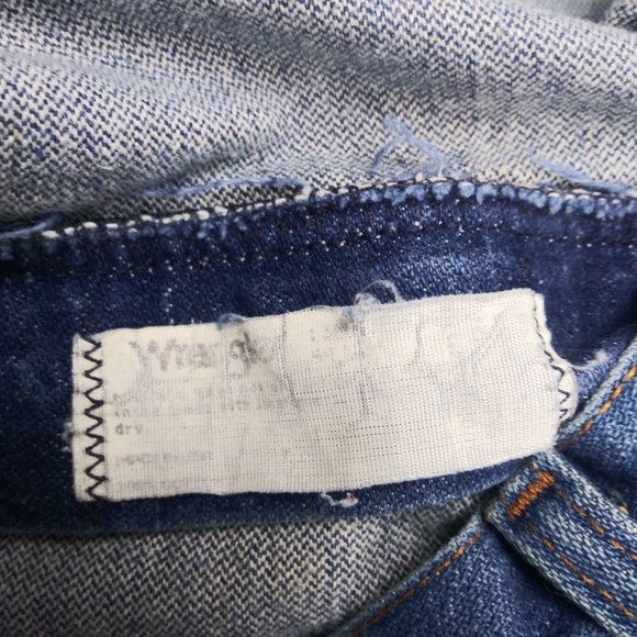 Vintage 80s Mens Wrangler Jeans 44x34 (meas 43x33) - Picture 4 of 8